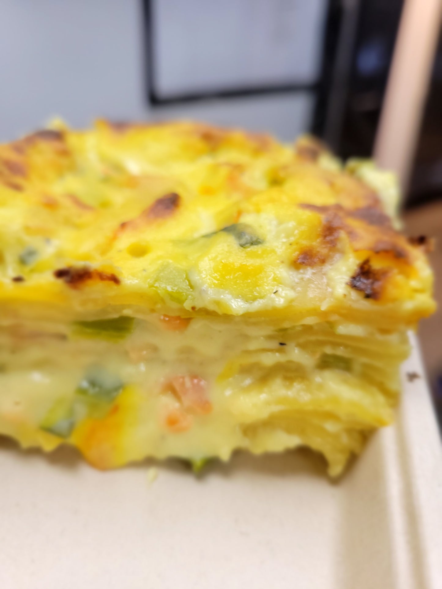 SMOKED SALMON & LEEKS Lasagna / Homemade - frozen item