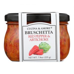 BRUSCHETTA RED PEPPER & ARTICHOKE Cucina & Amore 7oz