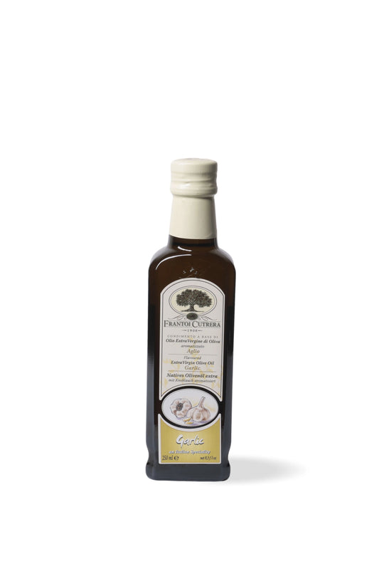 GARLIC FLAVORED EXTRA VIRGIN OLIVE OIL Cutrera - 250 ml