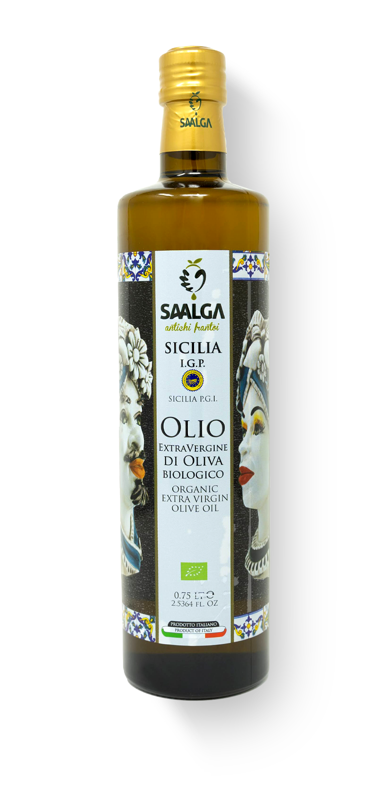 ORGANIC SICILIA EXTRA VIRGIN OLIVE OIL IGP Saalga - 750 ml