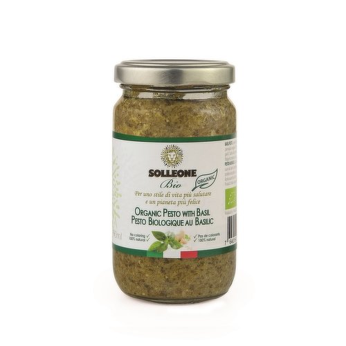 ORGANIC PESTO WITH BASIL Solleone 325g
