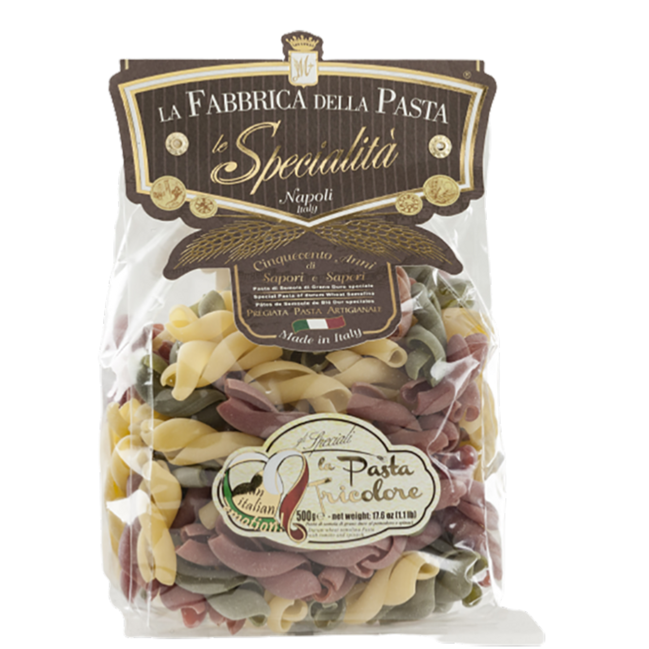 FIDANZATI TRICOLORE La Fabrica della Pasta Di Gragnano 500 g