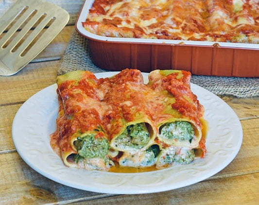 CANNELLONI RICOTTA CHEESE & SPINACH - Homemade - Frozen Item