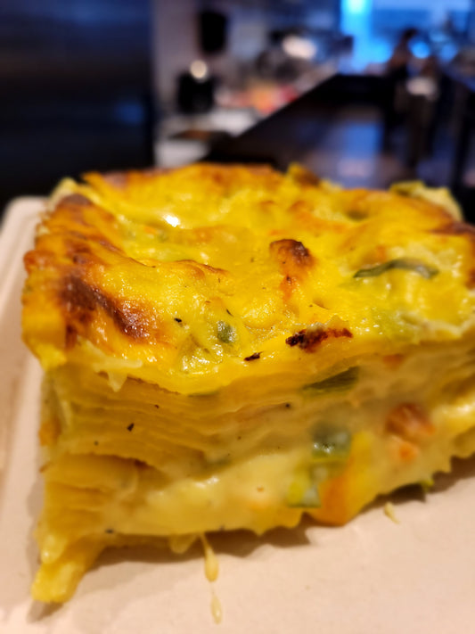 SMOKED SALMON & LEEKS Lasagna / Homemade - frozen item