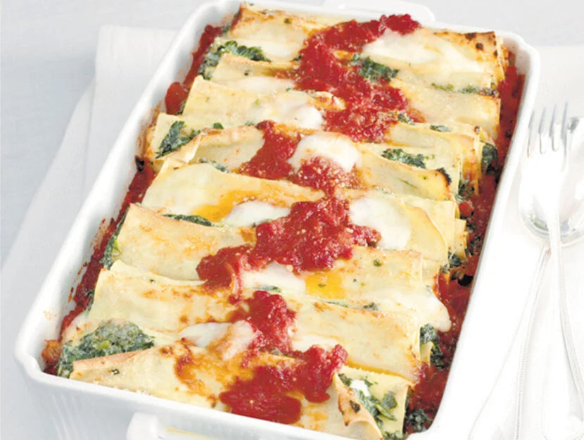 CANNELLONI RICOTTA CHEESE & SPINACH - Homemade - Frozen Item