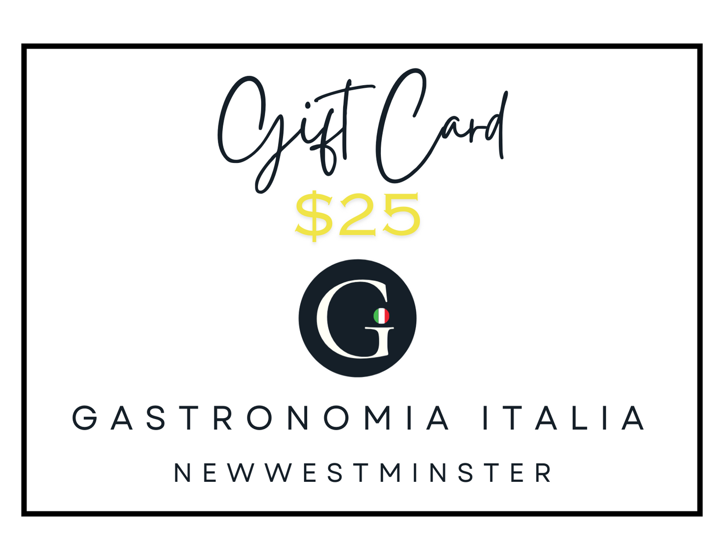 GIFT CARD - Gastronomia Italia NewWestminster