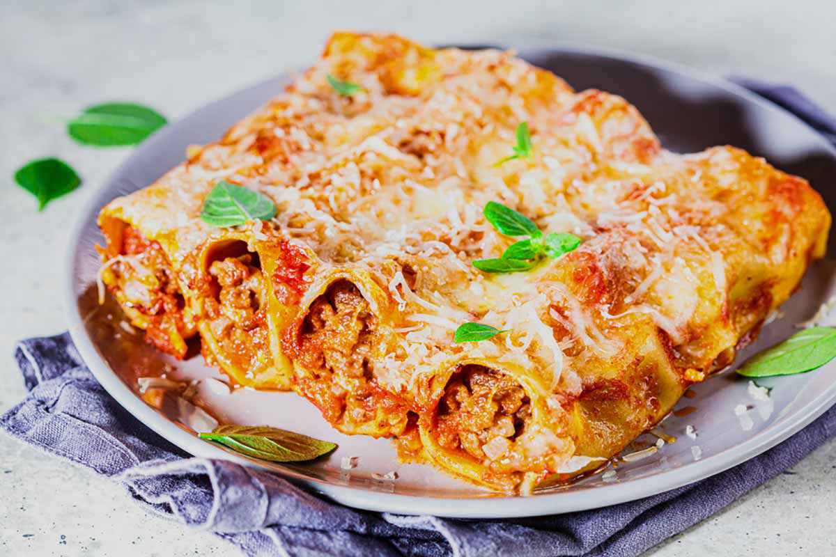 CANNELLONI MEAT SAUCE - Homemade - Frozen item